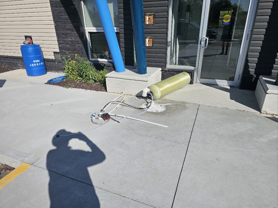 An object is outside of building.